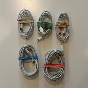 Premium Lightening Charging Cable Set - White